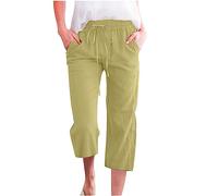 Pantaloni stile Active Slim Fit Jeans Business per le donne Cerniera Ufficio Elasticizzato Basic Flare Abito Multicolore, Verde militare, 3XL