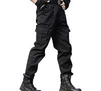 Pantaloni Tattici Impermeabili Da Uomo - Pantaloni Cargo Traspiranti Multitasche, Pantaloni Resistenti All'Usura Ad Asciugatura Rapida, Pantaloni Da Combattimento Swat Neri Da Uomo Pantaloni Da Lavo