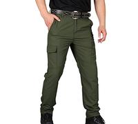 Pantaloni tattici impermeabili, per il tempo libero, da uomo, con tasche laterali, per la caccia, ad asciugatura rapida, per il tempo libero, elasticizzati, leggeri, da lavoro, da trekking, da