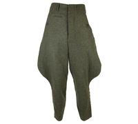 Pantaloni Tedeschi Ufficiale Repro WW2 Lana Grigia Campagna Militare Premium