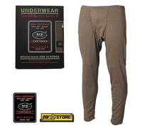 Pantaloni Temici MFH Underwear Level 2 Intimo Termico Caccia Militare VERDE OD
