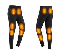 Pantaloni Termici Riscaldati USB Da Uomo, 12 Zone Di Riscaldamento E 3 Livelli Di Riscaldamento, Pantaloni Termici Elettrici, Per Sci, Moto, Caccia All'aperto(Nero,L)