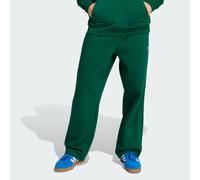adidas Originals - Trefoil Essentials - Pantaloni con fondo aperto verde college XS