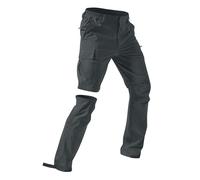 Pantaloni Trekking Uomo con Zip off Pantaloni Rimovibili Pantalone 2 in 1 Pantaloncini impermeabili da Uomo Cargo Pantalone con Tasche Montagna Escursionismo Traspirante Asciugatura Rapida All'aperto