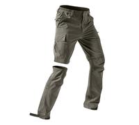 Pantaloni Trekking Uomo con Zip off Pantaloni Rimovibili Pantalone 2 in 1 Pantaloncini impermeabili da Uomo Cargo Pantalone con Tasche Montagna Escursionismo Traspirante Asciugatura Rapida All'aperto