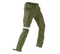 Pantaloni Trekking Uomo con Zip off Pantaloni Rimovibili Pantalone 2 in 1 Pantaloncini impermeabili da Uomo Cargo Pantalone con Tasche Montagna Escursionismo Traspirante Asciugatura Rapida All'aperto