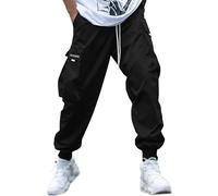 Pantaloni Trekking Uomo Elasticizzati Lino Militari Comodi Parachute Foderati Stretti Utility Maschile Giapponesi Safari Thai Sono & Sfumati Cos Biscotto Gangster XXL Americane