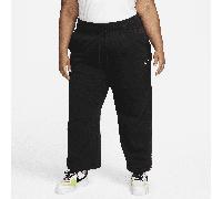Pantaloni tuta a gamba ampia e vita alta Nike Sportswear Phoenix Fleece - Donna - Nero 3X