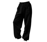 Pantaloni Tuta Comodi Donna Pantalone Lunghi Caviglia Harem Pantaloni Della Tuta Vita Alta Da Jogging Con Tasche E Coulisse Autunnali Pants Casual In Cotone Morbidi Per Fitness Sport Jogger Running