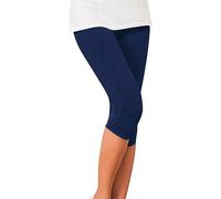 Pantaloni Tuta Donna Estivi Sportivi Corti Pinocchietto Leggings Palestra 3/4 Capri Push Up al Ginocchio Yoga Trekking Pantaloncini Elasticizzati Pantalone Controllo della Pancia Sportivo Sport