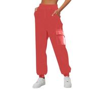 Pantaloni Tuta Donna Per Camminare Pantaloni Larghi Vita Alta Sportivi Fitness Pantalone Della Tuta Harem Casual Leggeri Joggers Y2k Pants Lunghi Cotone Autunnali Per Jogging Fitness Sport Yoga