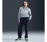 Pantaloni tuta oversize a vita alta Nike Sportswear Phoenix Fleece - Donna - Blu XS Short