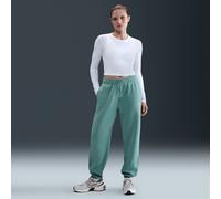Pantaloni tuta oversize a vita alta Nike Sportswear Phoenix Fleece - Donna - Verde L Short