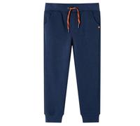 vidaXL Pantaloni Tuta per Bambini Blu Marino mélange 92