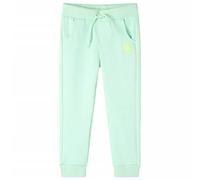 vidaXL Pantaloni Tuta per Bambini Verde Brillante 140