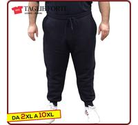 Pantaloni Tuta Uomo TAGLIE FORTI Cotone felpato con polsino Maxfort da 2XL a 10X