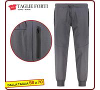Pantaloni Tuta Uomo TAGLIE FORTI Cotone garzato Jack & Jones da 56 a 70