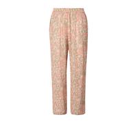 Pantaloni Ulla Popken da donna taglie forti rosa stampa safari gamba larga