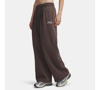 Pantaloni Under Armour Rival Fleece Pleated Varsity da donna Peppercorn / Bashful Rosa S