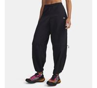 Pantaloni Under Armour Rival Woven Bungee da donna Nero / Bianco M