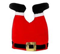 Pantaloni unici cappello di Babbo Natale per decorazioni natalizie Ottieni lo spirito delle vacanze con questo divertente accessorio regalo divertente rosso divertente Babbo Natale accattivante