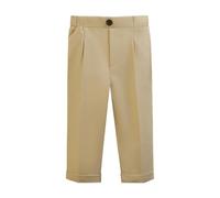 Pantaloni uniformi scolastici per ragazzi tinta unita Pull Up Regular Fit Mezza Elastico in vita Leggero Abbigliamento scolastico Pantaloni Button Down Pantaloni formali Bambini Festa di nozze Bottoms