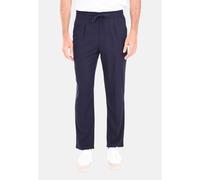 Pantaloni Uomo 100% Lino Estivi Slim Pantalaccio con Pinces e Elastico in Vita