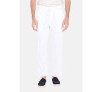 Pantaloni Uomo 100% Lino Estivi Slim Pantalaccio con Pinces e Elastico in Vita