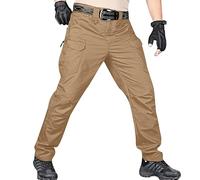 Pantaloni Uomo Cargo, Pantaloni Dritti Multitasche da Uomo Stile Primavera E Autunno Larghi per Il Tempo Libero con Tre Borse A Cordoncino