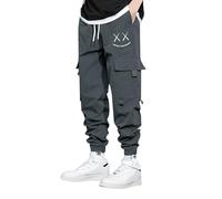 Pantaloni Uomo Cargo per Yoga e Beachwear con Vita Elastica e Multiple Tasche per Stile Casual Sportivo Pantaloni Loose Fit Estate Primavera Ideali Uomo Fashion Attivo