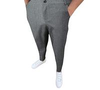 Pantaloni Uomo Casual Eleganti con Fodera Interna Morbida e Design Moderne per Un Comfort Superiore e Stile Contemporaneo in Tessuto Elasticizzato di Alta qualità (Dark Gray, L)