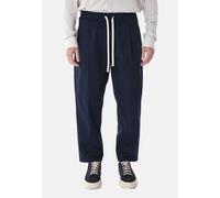 Pantaloni Uomo Cotone Leggero Elastico in Vita Pantalaccio Largo Made in Italy