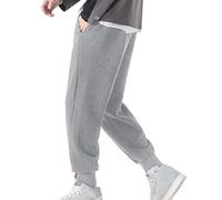 Pantaloni Uomo di Grandi Dimensioni Stile Casual Pantaloni Sportivi Uomo Estate Pantaloni Pantaloni Uomo Jogging Pantaloni Sportivi Pantaloni Yoga Estivi di Lino per Gli Uomini, grigio-b, 3XL