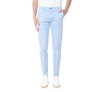 Pantaloni Uomo Eleganti in Cotone Taglie Comode Made in Italy Sartoriale Tinta Unita Modello Chino Capri Leggeri con Tasca America