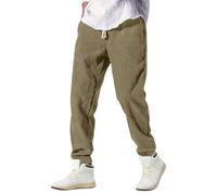 Pantaloni Uomo Estate Economici Velluto Cotone Comodi Scialpinismo Foderati No Dritti Anziani Attillati Paillettes Pantaloncino 9.2 Americani Orlo Vuol Storia Banda Rigati Tailandesi