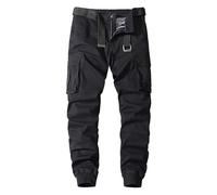 Pantaloni Uomo Felpati Internamente Pantaloni Uomo Elasticizzati Taglie Forti Pantaloni Cargo Donna da Lavoro Tasca alla Francese Pantaloni Africani Pantaloni da Lavoro con Tasche Laterali Pantaloni