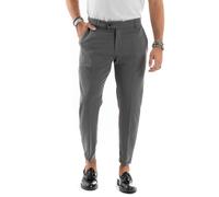 Pantaloni Uomo Invernali Eleganti Slim Fit Elasticizzati neri cavallo basso m l