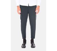 Pantaloni Uomo Sartoriali Strech Pantalone Capri con Risvoltino Made in Italy