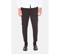 Pantaloni Uomo Sartoriali Strech Pantalone Capri con Risvoltino Made in Italy