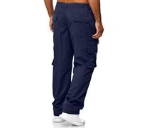 Pantaloni Uomo Tuta Comodi da Lavoro Cotone Cargo Sportivi Jogging Felpati Casual Larghi E Donna per Allenamento Invernali