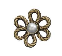 Pantaloni Vita Stringente Bottoni Regolabili Jeans Pulsante Fiore Fibbie Lega Cintura Riduttore Per Pantaloni Pantaloni Tightener, Misura unica, come descritto