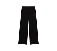 Pantaloni wide leg con cucitura centrale decorativa
