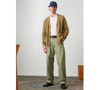 Pantaloni XX Chino plissettati dritti taglio ampio Khaki / Four Leaf Clover Herringbone levi > clothing > men > trousers > chinos