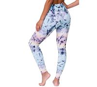 Pantaloni Yoga Donna Vita Alta Tummy Control Push Up Pantalone da Ginnastica Elegante Elasticizzato Pantacollant Curve Leggeri Leggings Yoga Taglia Forte Plus Size per Fitness
