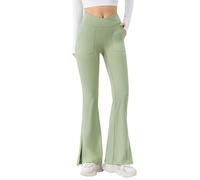Pantaloni Yoga Donna Vita Alta Tummy Control Push Up Pantalone da Ginnastica Modellanti Sportivo Pantacollant Curvy Comfortevole Pantaloni Yoga Cotone Biologico per Palestra