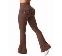 Pantaloni Yoga Stretch A Vita Alta A Gamba Larga Da Donna Con Tasche 2025