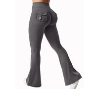 Pantaloni Yoga Stretch A Vita Alta A Gamba Larga Da Donna Con Tasche 2025