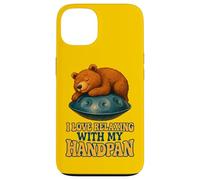 Pantam - Bear with handpan and a message 1 - Fan Fun Custodia per iPhone 13
