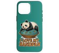 Pantam - Panda with handpan and a message 1 - Fan Fun Custodia per iPhone 16 Pro Max