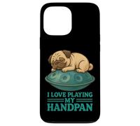Pantam - Pug with handpan and a message 1 - Fan Fun Custodia per iPhone 13 Pro Max